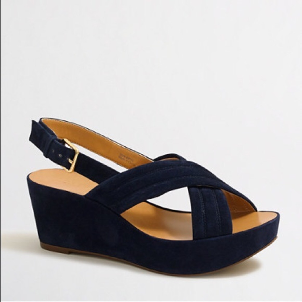 J. Crew Suede Darcy Wedges